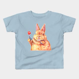 Valentine's Bunny Kids T-Shirt